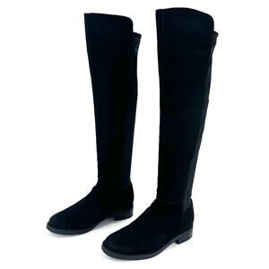 Blondo Velma Flat Over-The-Knee Tall Boot Size 7.5M Black Leather Waterproof OTK